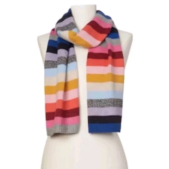 Rainbow stripe scarf Clearance